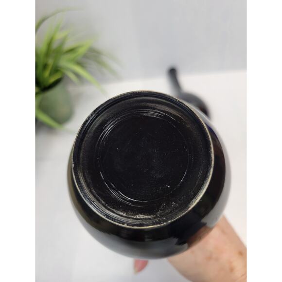 2 Vintage Japanese Chokin Etched Metal Bud Vases Pagoda Asian Decor - Picture 5 of 6